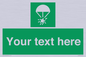 Custom sign safe condition Rocket parachute flare